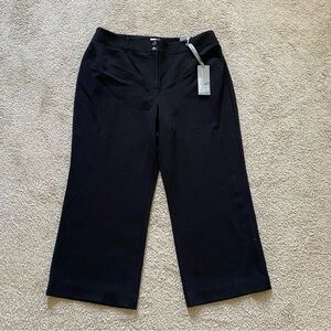 NWT ~ Chico's ~ Black Magique Emma Pant ~ Wear To Work ~ Size 3 (16) Short